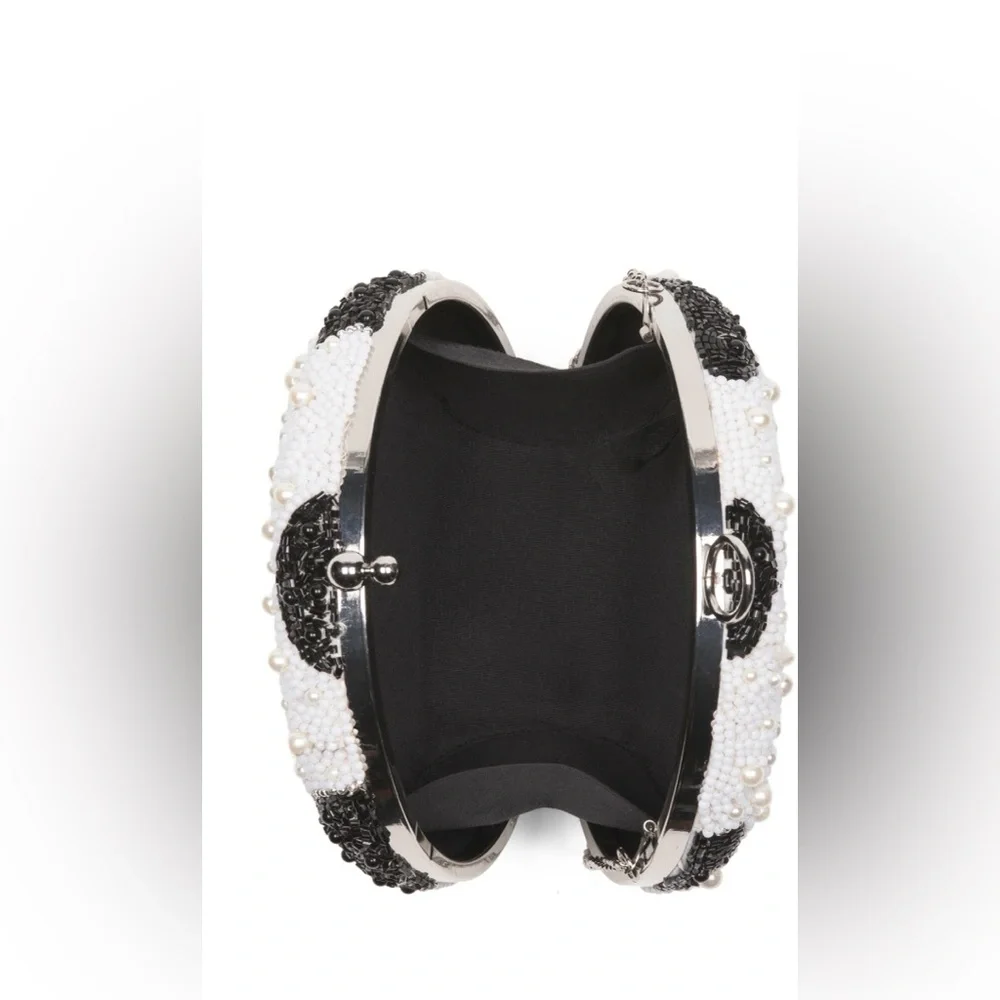 MADE IN INDIA BEADED SOCCOR BALL CLUTCH - NWT
